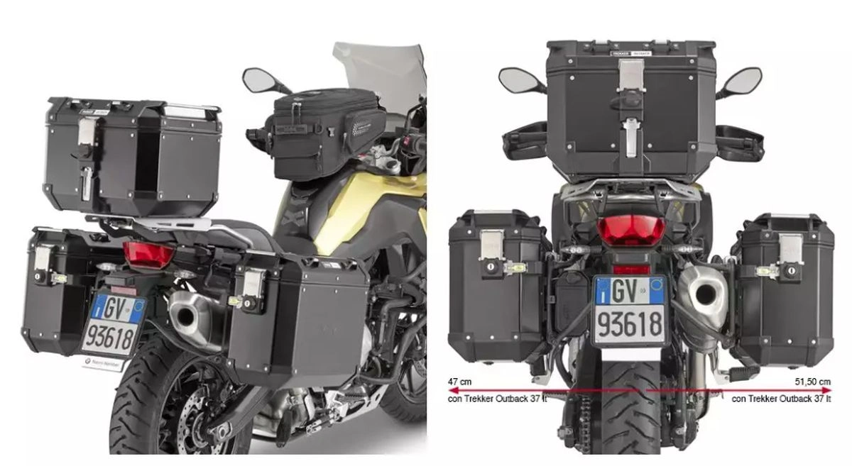 Stelaż boczny Kappa KL5127CAM na motocyklu